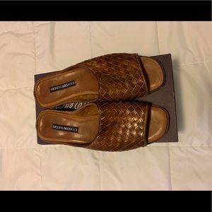 Sesto Meucci Leather Slides Used